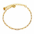 Clasic One Gold-Plated Stainless Steel Anklet