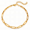 Fashion PVD Gold-Plated Stainless Steel Anklet