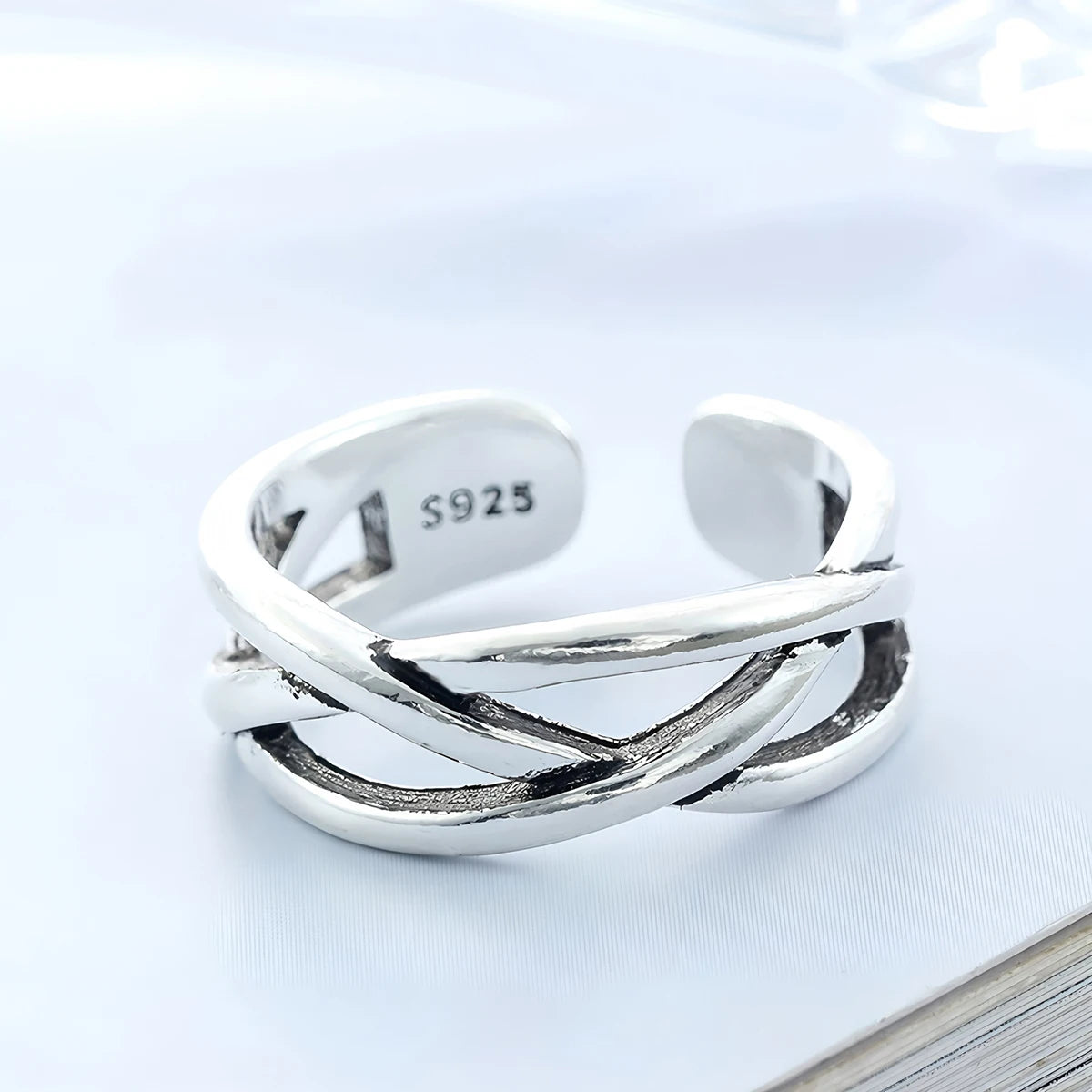 925 Sterling Silver Love Heart  Ring