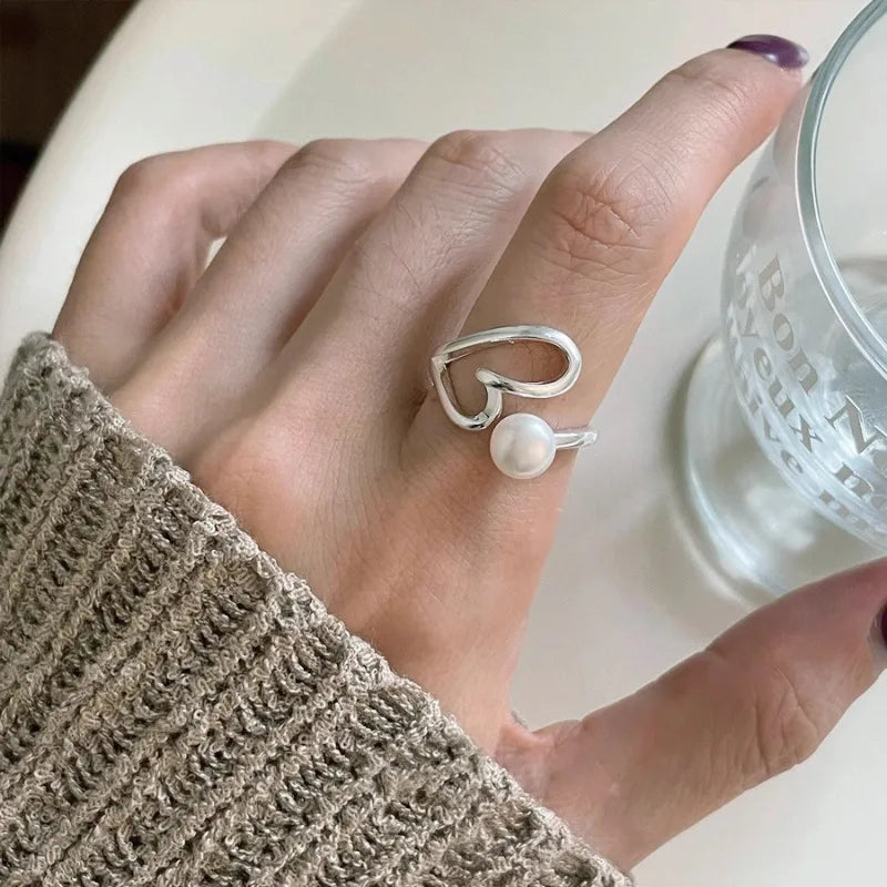 925 Sterling Silver Love Heart  Ring