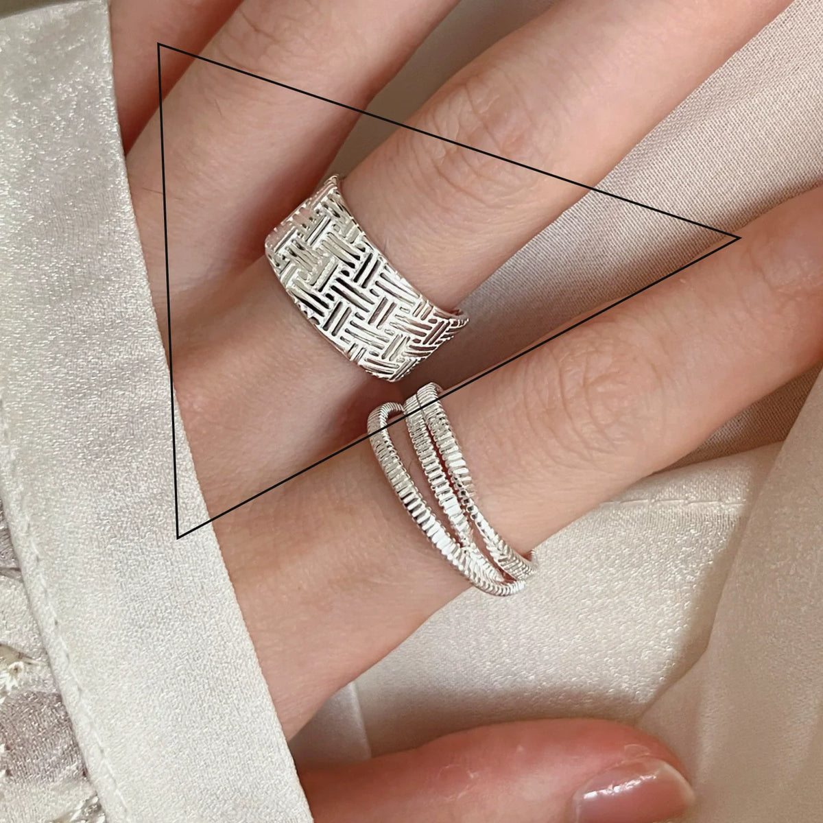 925 Sterling Silver Love Heart  Ring