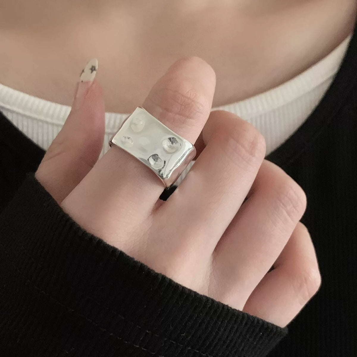 925 Sterling Silver Love Heart  Ring